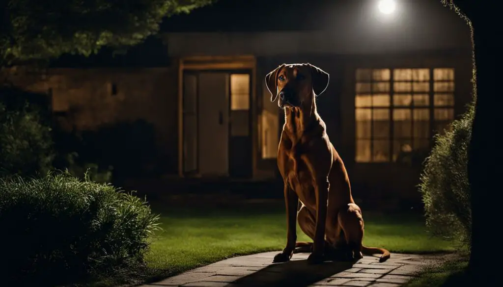 Rhodesian Ridgeback as a watchdog
