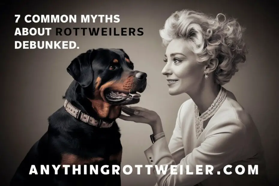 7 Common Myths About Rottweilers