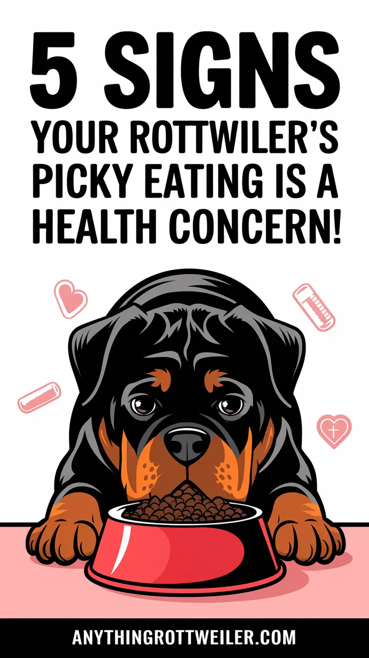 5 Signs Your Rottweiler's Picky Eating Is a Health Concern