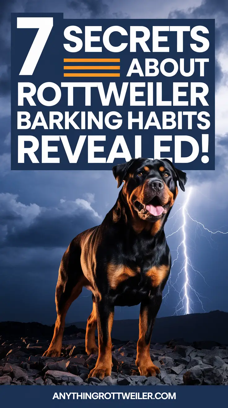 7 Secrets About Rottweiler Barking Habits Revealed