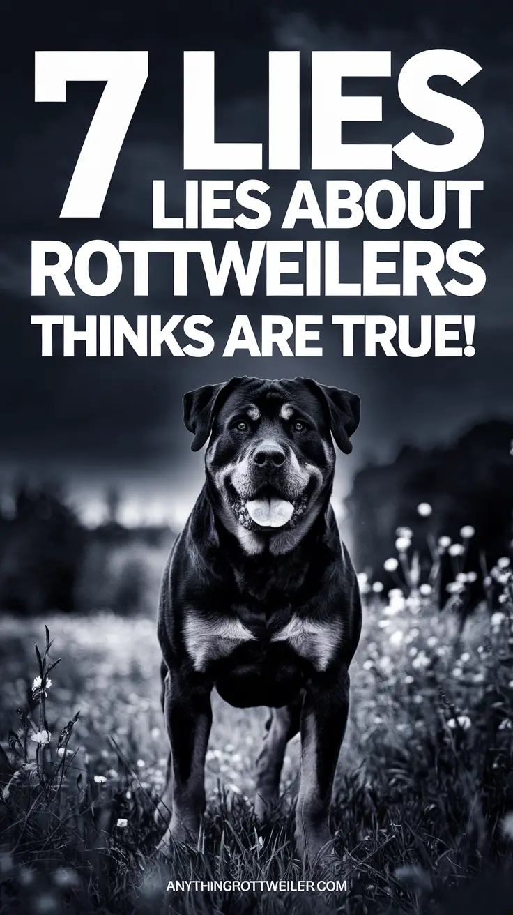 7 Lies About Rottweilers Everyone Thinks Are True