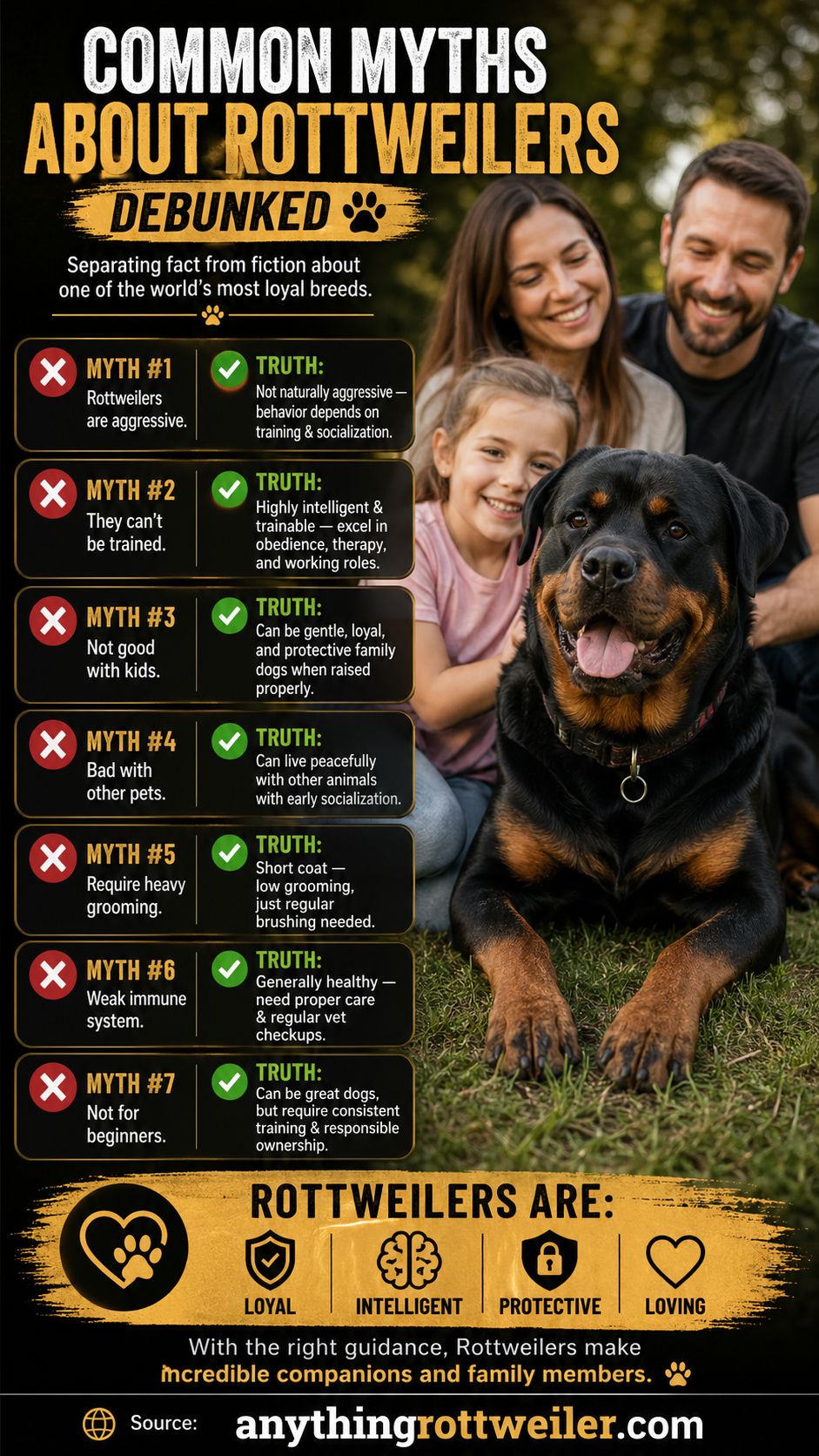 Debunking myths about Rottweilers